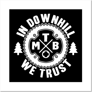 Downhill Biking Mountainbike MTB Biker Gift Bike Posters and Art